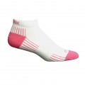 Active Sport Lo Cut Medium White with Pink by Eco Sox