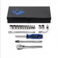 19 Pc 1/4 Inch Drive 6 Point Socket Set by Armstrong Tools