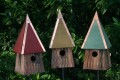  Heartwood Potter's Place Bird House-Bronze/Green Roof