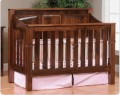 Amish Made Kids Comfort Mission Crib With Panel