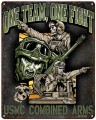 7.62 Design USMC 'One Team, One Fight' Steel Sign