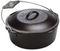 Lodge Logic 5 qt. Cast Iron Dutch Oven with Spiral Bail and Iron Cover