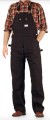 Men's Black Duck Bib Overalls by Round House