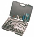 107 Pc. 6 and 12 Point 1/4", 3/8" and 1/2" Drive Standard and Metric Socket Set  by Armtstrong Tools