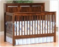 Amish Made Kids Comfort Economy Crib With Panel