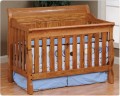 Amish Made Kids Comfort Traditional Sleigh Crib With Panel