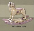 Amish Made Rocking Horse-Pink With Hearts